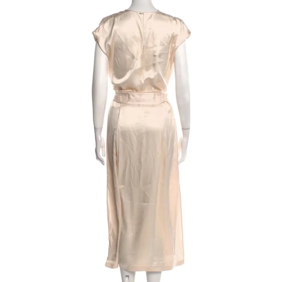 Loro Piana beautiful peach coloured silk mid-length dress IT 42 - Picture 2 of 6